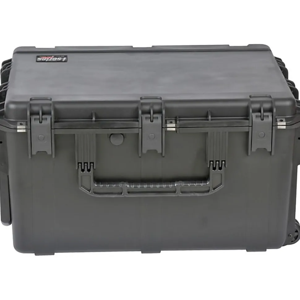 SKB Cases iSeries Pro Audio Utility Case With Cubed Foam, Oversized Handles And Wide-Set Double Wheels, 29"H x 22"W x 16"D, Black