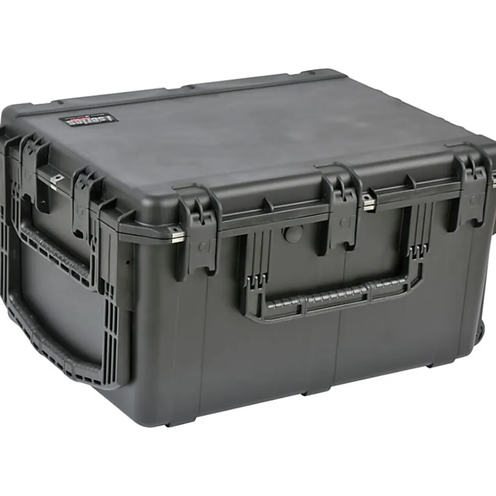 SKB Cases iSeries Pro Audio Utility Case With Cubed Foam, Oversized Handles And Wide-Set Double Wheels, 29"H x 22"W x 16"D, Black