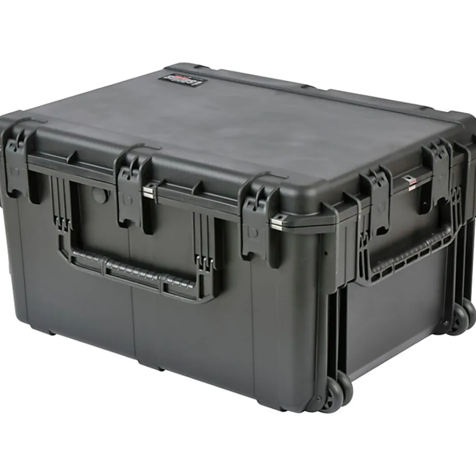 SKB Cases iSeries Pro Audio Utility Case With Cubed Foam, Oversized Handles And Wide-Set Double Wheels, 29"H x 22"W x 16"D, Black