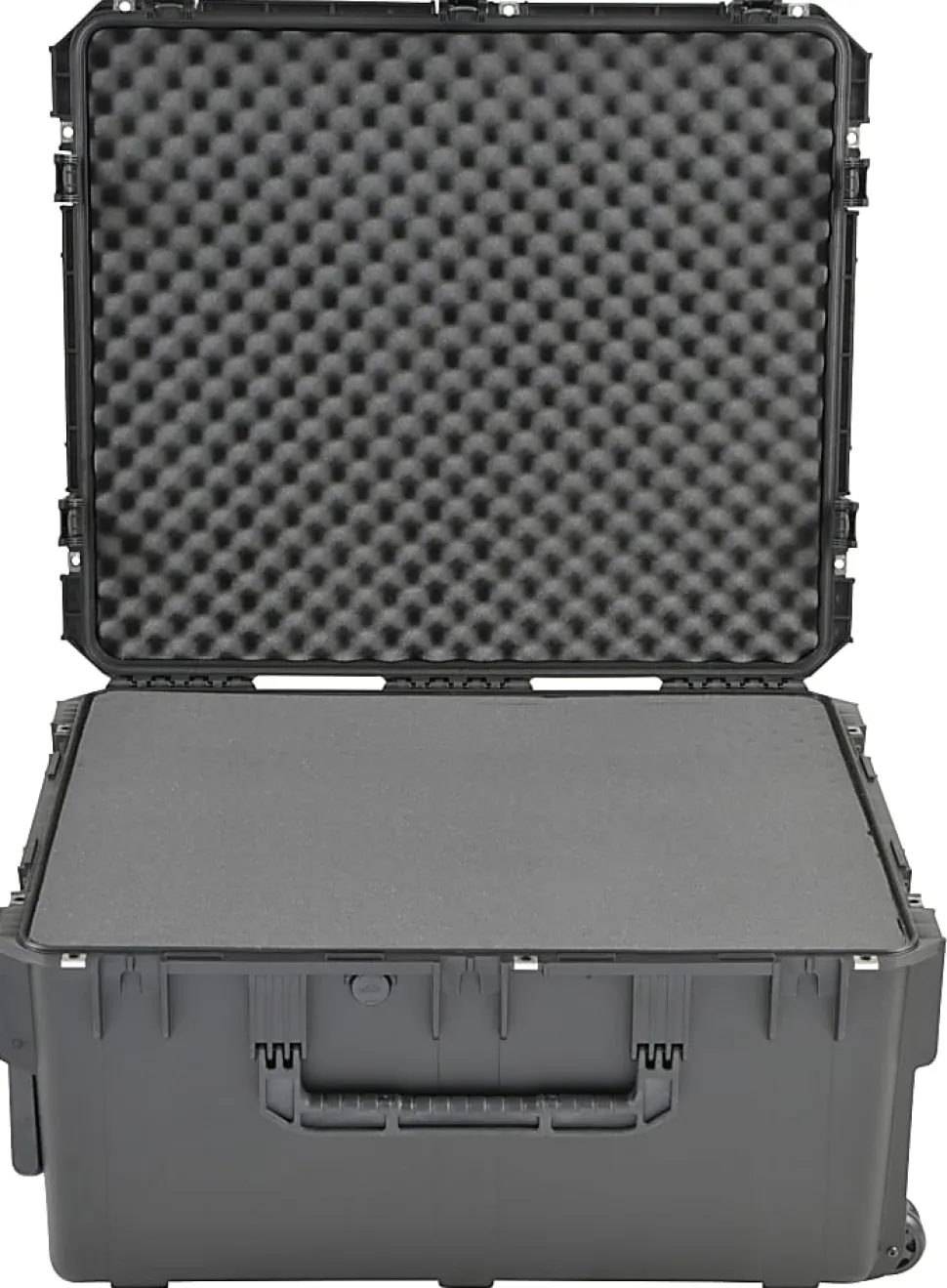SKB Cases iSeries Pro Audio Utility Case With Cubed Foam Handle And Wide-Set Double Wheels, 30-3/4"H x 26"W x 15-1/2"D, Black