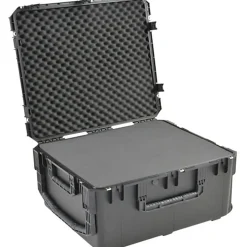 SKB Cases iSeries Pro Audio Utility Case With Cubed Foam Handle And Wide-Set Double Wheels, 30-3/4"H x 26"W x 15-1/2"D, Black