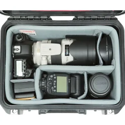 SKB Cases iSeries Protective Case With Padded Dividers And Lid Divider, 12-1/2" x 8-1/2" x 6-1/4", Black
