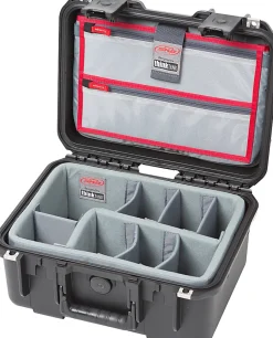 SKB Cases iSeries Protective Case With Padded Dividers And Lid Divider, 12-1/2