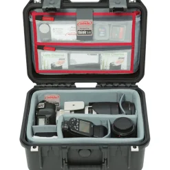 SKB Cases iSeries Protective Case With Padded Dividers And Lid Divider, 12-1/2