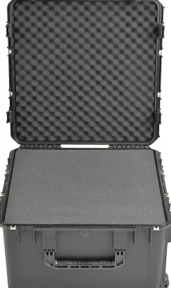 SKB Cases iSeries Protective Case With Cubed Foam And Wheels, 24" x 24", 14", Black