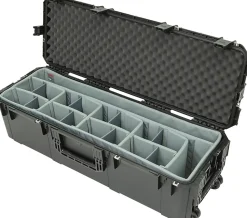 SKB Cases iSeries Protective Case With Padded Dividers And Wheels, 41-1/2" x 12-1/2" x 11-3/4"