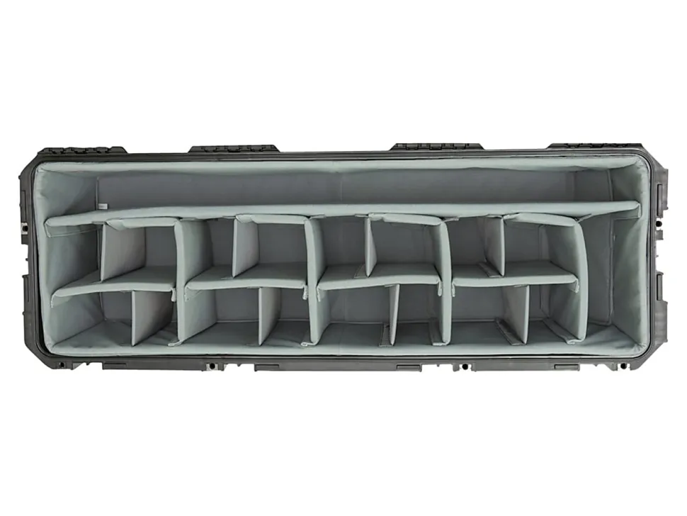 SKB Cases iSeries Protective Case With Padded Dividers And Wheels, 41-1/2" x 12-1/2" x 11-3/4"
