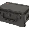 SKB Cases iSeries Protective Case With Layered Foam Interior, Built-In Pull Handle And 2 Wheels, 26"H x 17-1/2"W x 11-7/8"D, Black