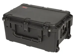 SKB Cases iSeries Protective Case With Layered Foam Interior, Built-In Pull Handle And 2 Wheels, 26"H x 17-1/2"W x 11-7/8"D, Black