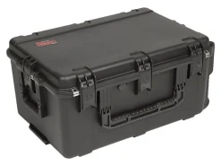 SKB Cases iSeries Protective Case With Layered Foam Interior, Built-In Pull Handle And 2 Wheels, 26"H x 17-1/2"W x 11-7/8"D, Black