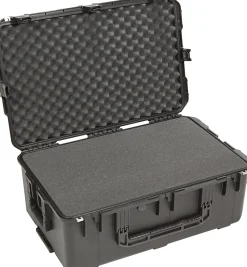 SKB Cases iSeries Protective Case With Layered Foam Interior, Built-In Pull Handle And 2 Wheels, 29"H x 18"W x 10-3/4"D, Black