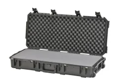SKB Cases iSeries Protective Case With Foam And Wheels, 36-1/2" x 14-1/2" x 6", Black