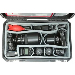 SKB Cases iSeries Protective Case With Padded Dividers And Wheels, 19-1/2" x 10-1/2" x 6-3/4", Black