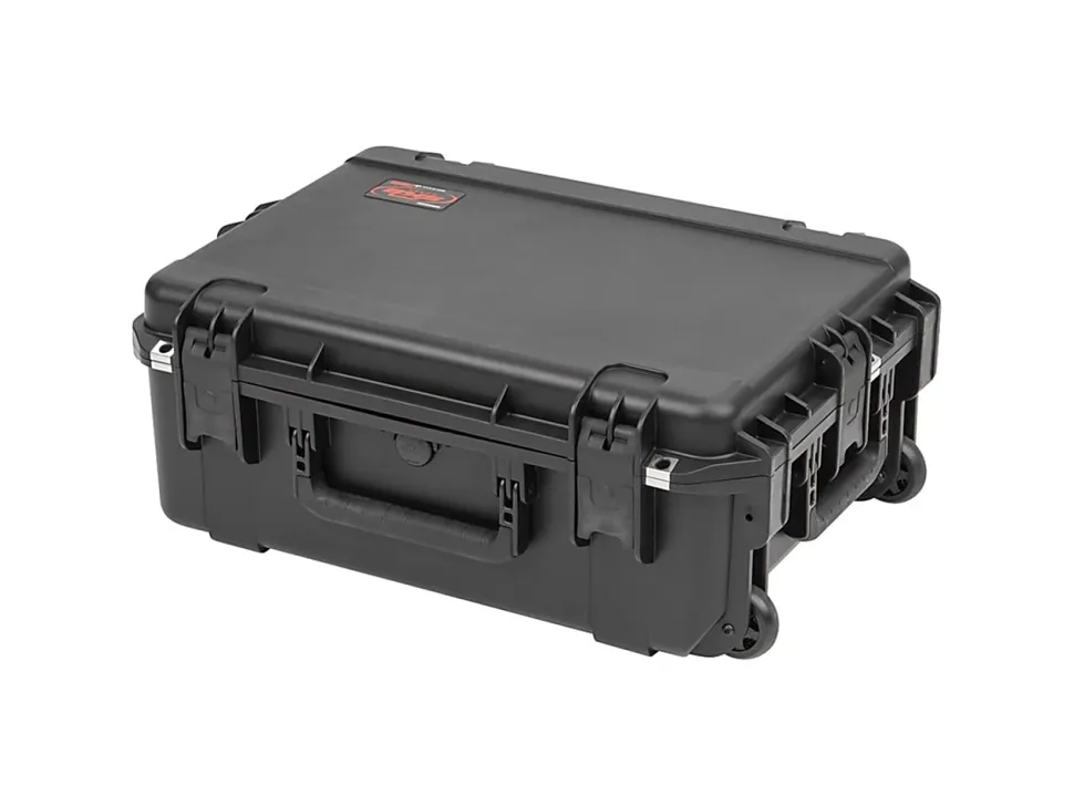 SKB Cases iSeries Protective Case With Foam And Wheels, 22" x 15-1/2" x 8", Black
