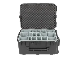 SKB Cases iSeries Protective Case With Padded Dividers With 90-Degree Body Bend And Wheels, 26-1/16