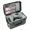 SKB Cases iSeries Protective Electronics Case With Deep Padded Dividers And Lid Organizer, 22" x 13" x 11-3/4", Black