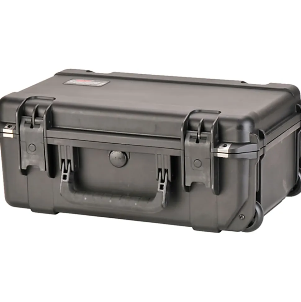 SKB Cases iSeries Protective Case Tech Box With Dual Trays, 20-1/2" x 11-1/2" x 7-1/2", Black