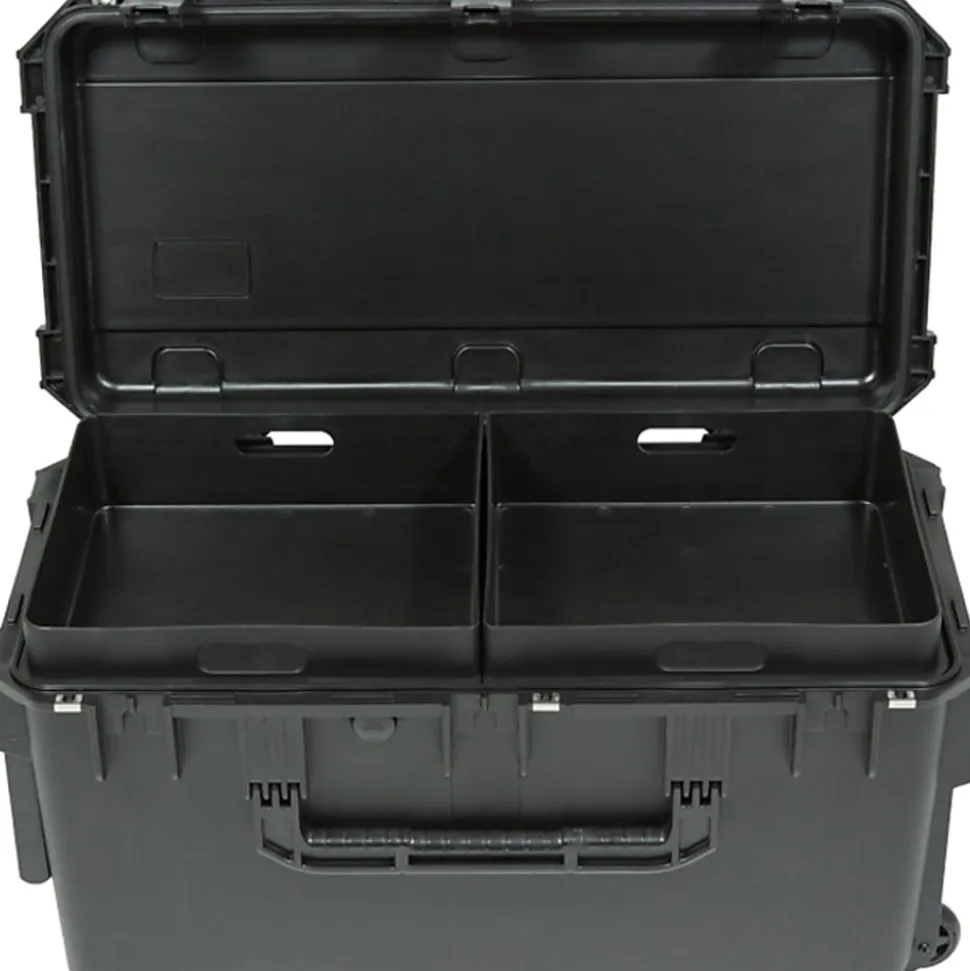SKB Cases iSeries Protective Case Footlocker With Removable Trays, 29"H x 14"W x 15"D, Black