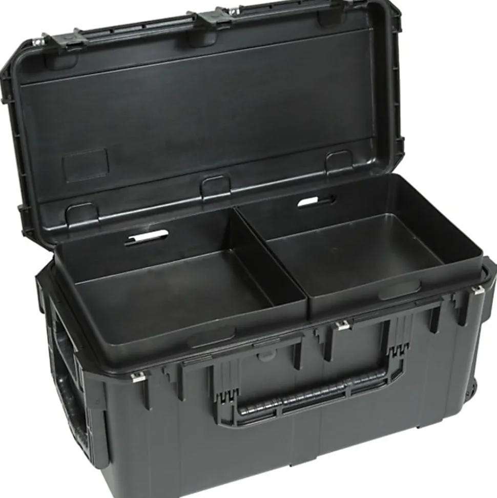 SKB Cases iSeries Protective Case Footlocker With Removable Trays, 29"H x 14"W x 15"D, Black
