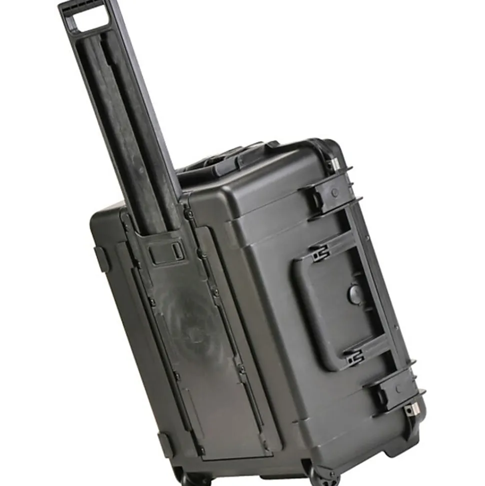SKB Cases iSeries Protective Case With Layered Cubed Foam And In-Line Skate Wheels, 21-7/8"H x 16-7/8"W x 10-3/8"D, Black