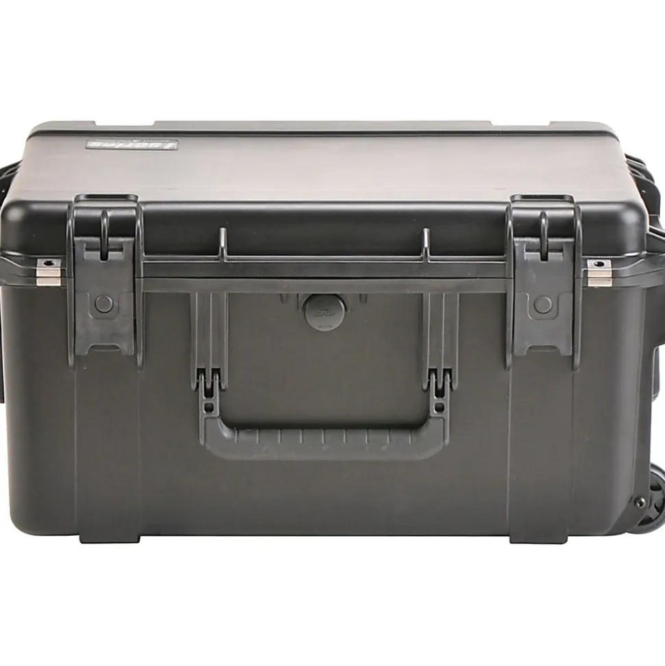 SKB Cases iSeries Protective Case With Layered Cubed Foam And In-Line Skate Wheels, 21-7/8"H x 16-7/8"W x 10-3/8"D, Black