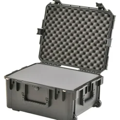 SKB Cases iSeries Protective Case With Layered Cubed Foam And In-Line Skate Wheels, 21-7/8