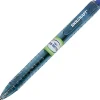 SKILCRAFT® Ballpoint Pens, Pack Of 12, Medium Point, Transparent Blue Barrel, Blue Ink