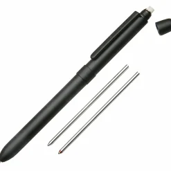 SKILCRAFT® B3 Aviator Multifunction Pen/Pencil, Medium Point, 0.5 mm, Black Barrel, Assorted Ink Colors