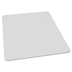 SKILCRAFT® Biobased Chair Mat For Low/Medium Pile Carpet, 60" x 60", Clear (AbilityOne 722001656833)