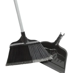 SKILCRAFT® Broom & Dustpan, 15" x 46", Multicolor