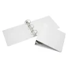 SKILCRAFT® Clear Overlay 3-Ring Binder, 3" Round Rings, White (AbilityOne 7510-01-510-4866)