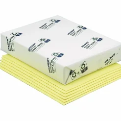 SKILCRAFT® Color Xerographic Copy Paper, 10 Reams, Yellow, Letter (8.5"x11"), 5000 Sheets Per Case, 20 Lb, 84 Brightness (AbilityOne 7530-01-147-6811)