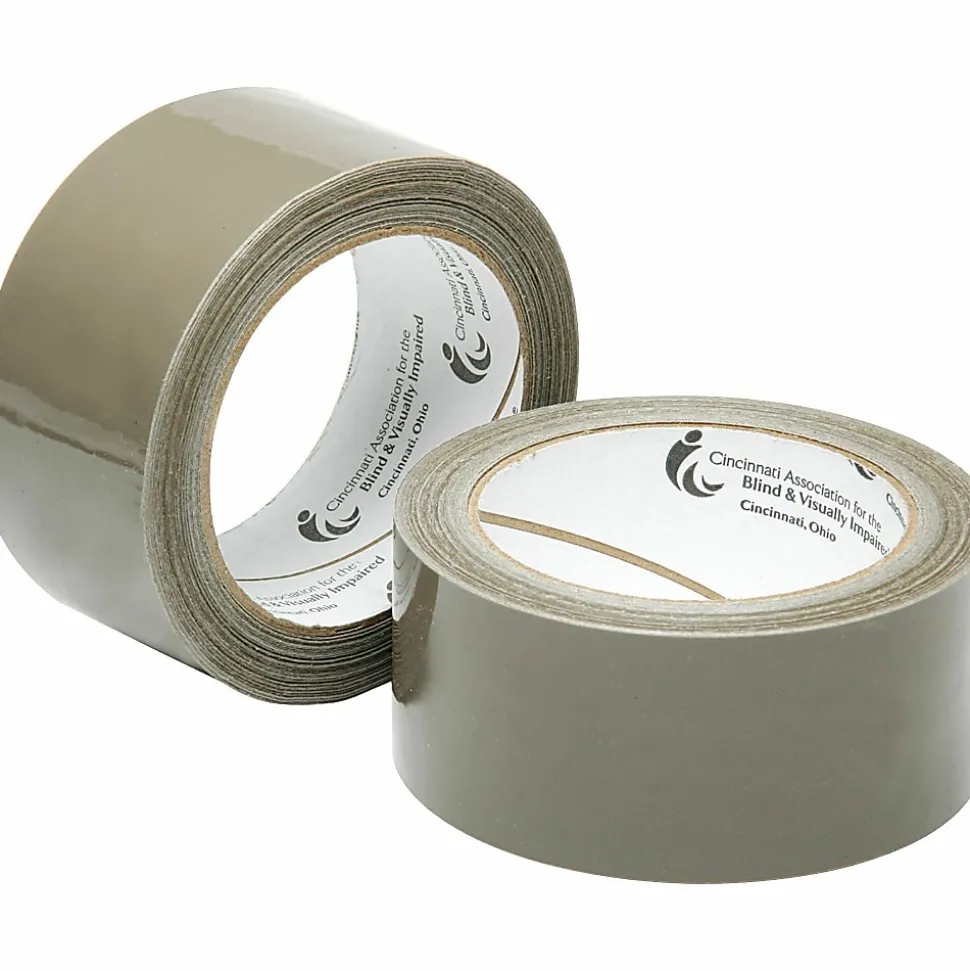 SKILCRAFT® Commercial-Grade Packaging Tape, 2" x 60 Yd., 3" Core, Tan (AbilityOne 7510-00-079-7906)