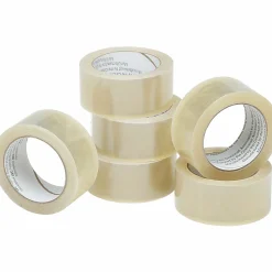 SKILCRAFT® Commercial-Grade Packaging Tape, 2" x 55 Yd., Clear, Pack Of 6 (AbilityOne 7510-01-579-6874)