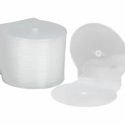 SKILCRAFT C-Shell CD Storage Cases, Clear, Box Of 25 (AbilityOne 7045-01-554-7681)