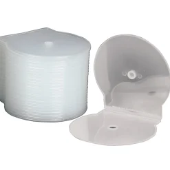 SKILCRAFT C-Shell CD Storage Cases, Clear, Box Of 25 (AbilityOne 7045-01-554-7681)