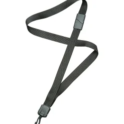 SKILCRAFT® Deluxe Lanyard With Swivel Hook, 36", Black, Pack Of 12 (AbilityOne 8455-01-613-0197)