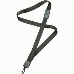 SKILCRAFT® Deluxe Lanyard With Swivel Hook, 36", Black, Pack Of 12 (AbilityOne 8455-01-613-0197)