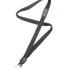 SKILCRAFT® Deluxe Lanyard With Key Ring, 36", Black, Pack Of 12 (AbilityOne 8455-01-613-0196)