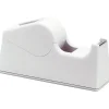 SKILCRAFT® Desktop Tape Dispenser - 3" Core - Serrated Blade, Non-marring, Non-slip Base - Plastic, Rubber - Gray - 1 / Each