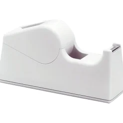 SKILCRAFT® Desktop Tape Dispenser - 3" Core - Serrated Blade, Non-marring, Non-slip Base - Plastic, Rubber - Gray - 1 / Each