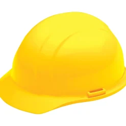 SKILCRAFT® Easy Quick-Slide Cap Safety Helmet, Yellow (AbilityOne 8415-00-935-3140)