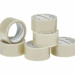 SKILCRAFT® Economy-Grade Packaging Tape, 2" x 55 Yd., Clear, Pack Of 6 (AbilityOne 7510-01-579-6871)