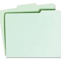 SKILCRAFT File Guide Card Sets, 1/3 Cut, 1st Position, Letter Size, 50% Recycled, Green, Pack Of 100 (AbilityOne 7530-00-988-6515)