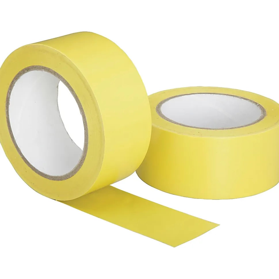 SKILCRAFT® Floor Safety Marking Tape, 2" x 108', Yellow (AbilityOne 7510-01-617-4257)