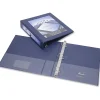 SKILCRAFT® Frame View 3-Ring Binder, 1 1/2" D-Rings, 45% Recycled, Blue (AbilityOne 7510-01-462-1385)