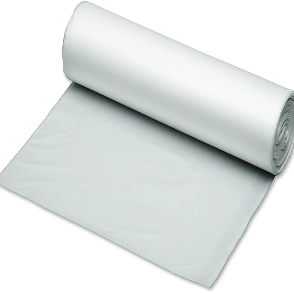 SKILCRAFT® High Density Coreless 0.24 mil Trash Liners, 24" x 24", Translucent, 10 Gallons, Box Of 1,000 (AbilityOne 8105-01-517-1370)