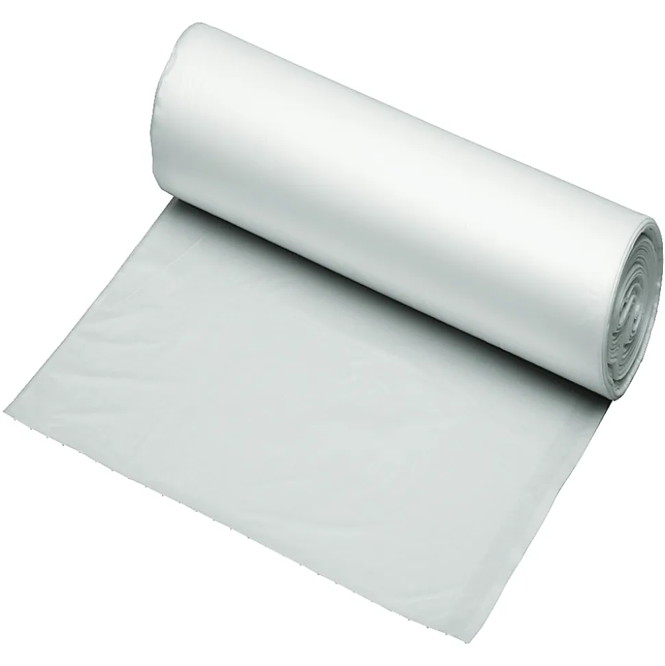 SKILCRAFT® High Density Coreless 0.24 mil Trash Liners, 24" x 24", Translucent, 10 Gallons, Box Of 1,000 (AbilityOne 8105-01-517-1370)