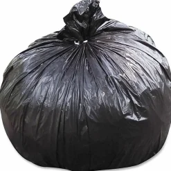 SKILCRAFT Highmark™ 1.5 mil Trash Bags, 33 gal, 33"H x 40"W, 100% Recycled, Black & Brown, 100 Bags