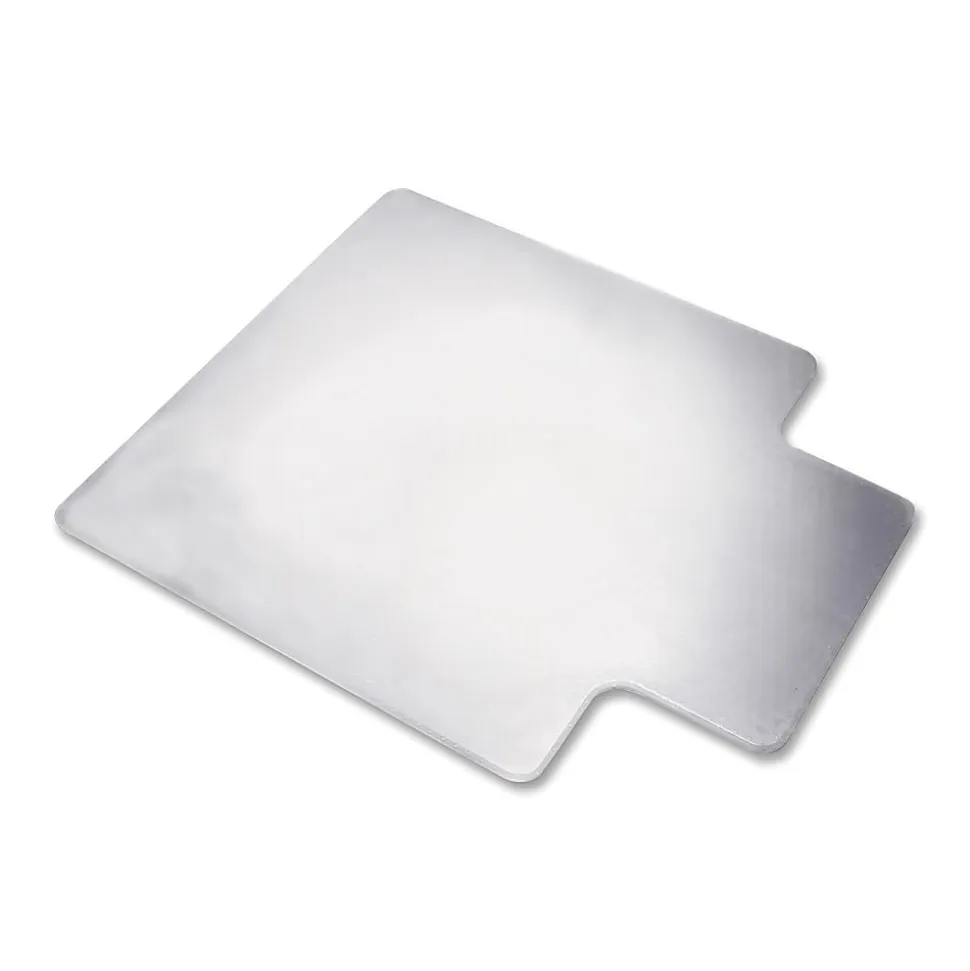 SKILCRAFT High-pile PVC Heavy-duty Floor Mat, Floor, Carpeted Floor, 60" L x 46" W x 0.22" H, Vinyl, Clear
